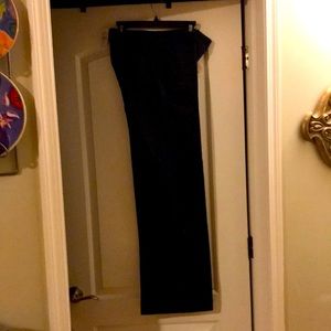 Wide legged denim slacks